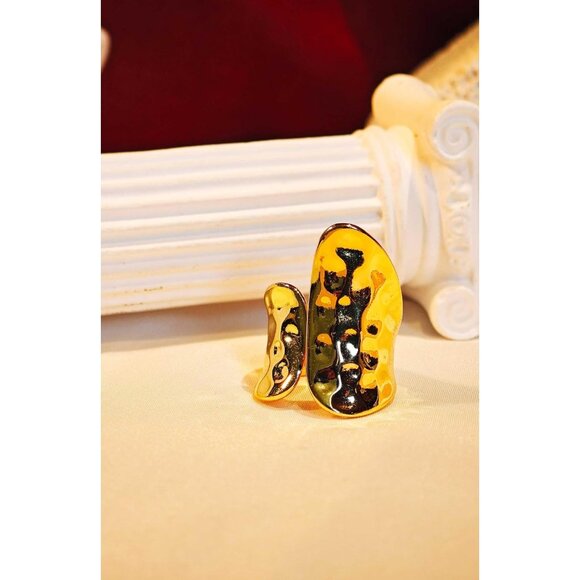 Women Athena's Justice Ring Big Freshwater Pearl Hypoallergenic Look Luxury - Picture 3 of 5